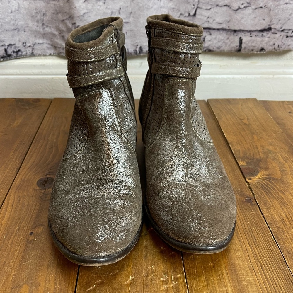 Seychelles size 9 sanctuary metallic metal leather booties - Picture 2 of 8